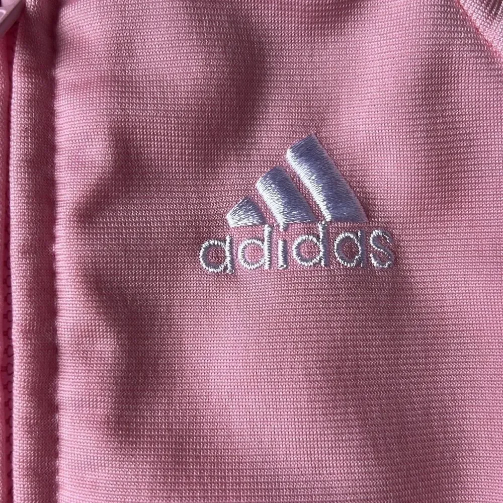 Adidas Light Pink Zip-Up Jacket Toddler 18 Months